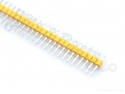 Header pins male 40 pins metal straight yellow